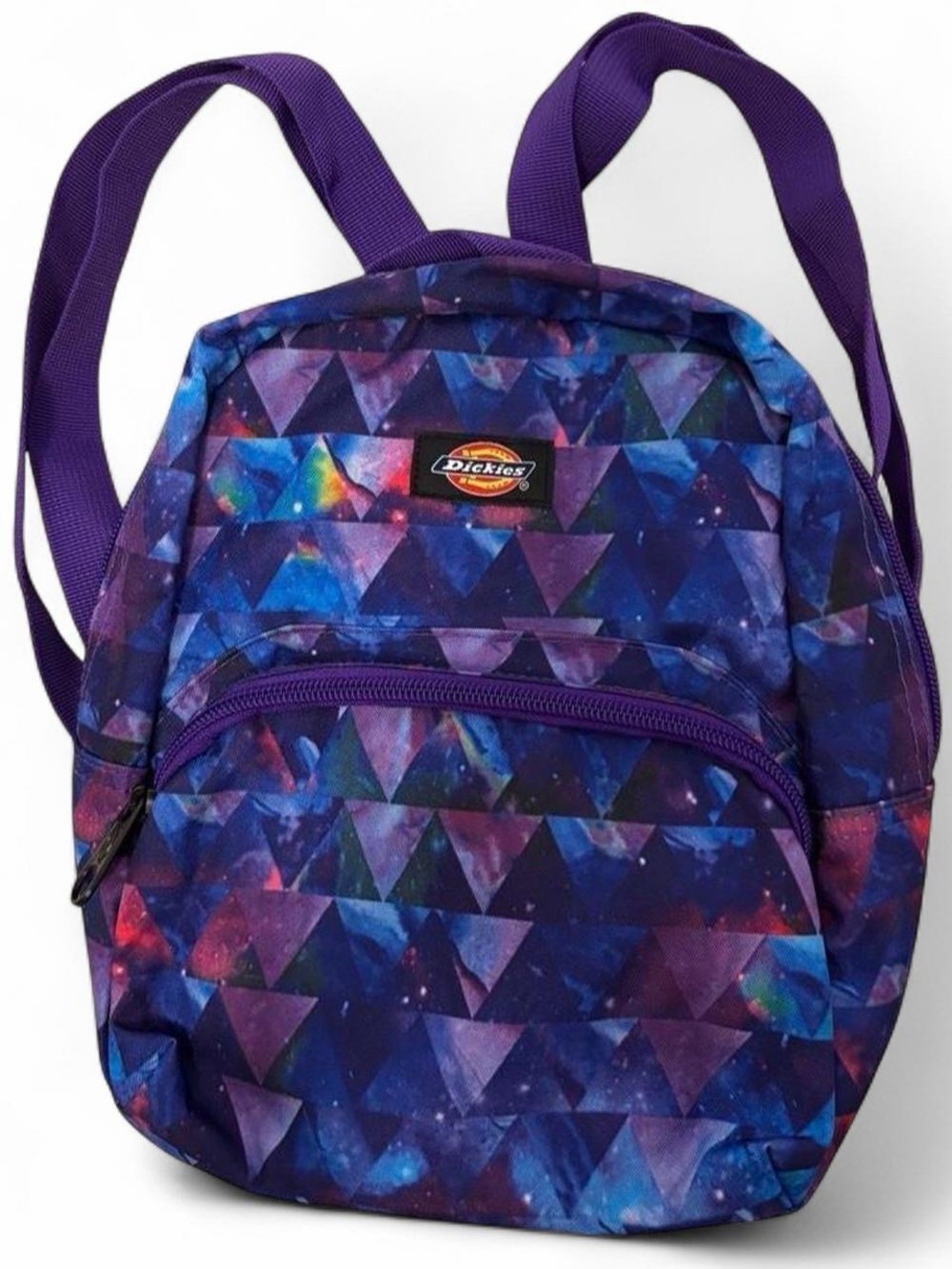Dickies Purple Triangle Galaxy Backpack